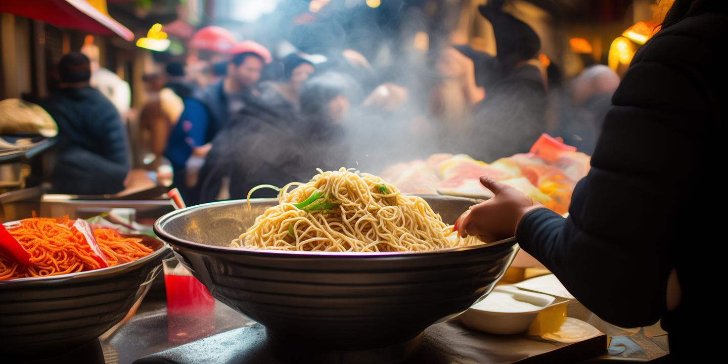 五一假期古城美食街客流翻倍,刀削面摊位日销破千碗,探寻古城美食的魅力